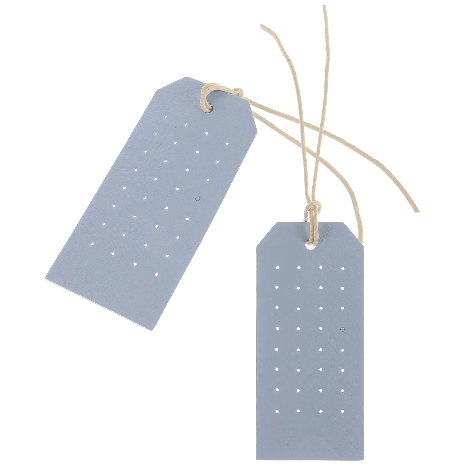 2Pcs Compact Portable Earring Display Cards PU Double-Sided for Earrings Organizer Jewelry Display Stand Selling