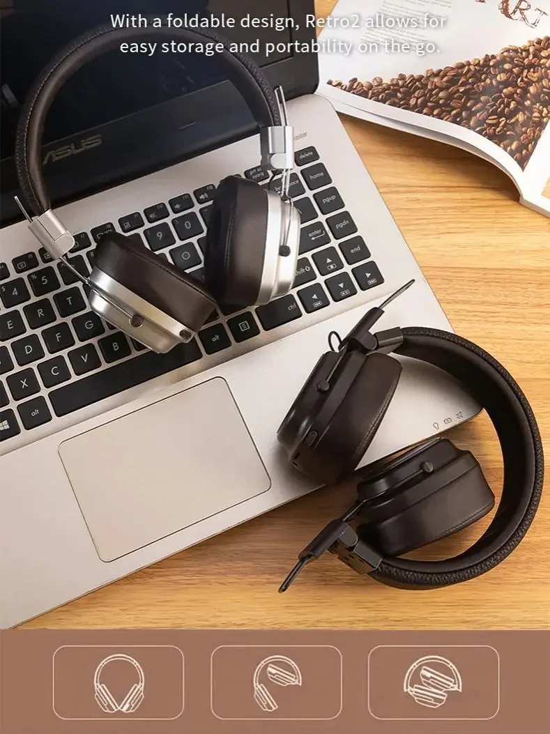 

Sooyn Choice SY-Retro2 LZ-6 Bluetooth Wireless Headset Portable Audio Black/Silver 10-Hour Battery Life Noise Reduction