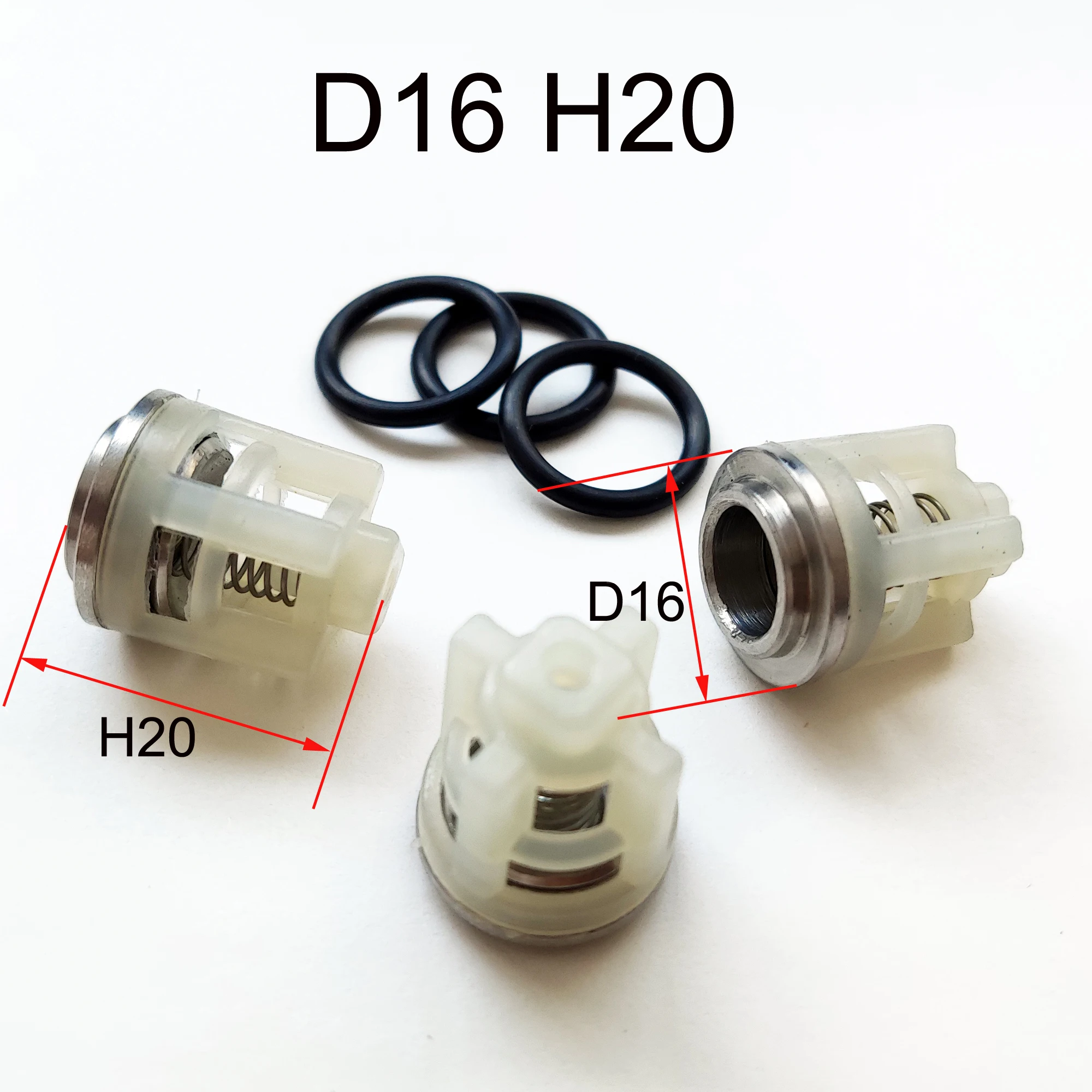 3PCS High Pressure Washer Pump Car Head Seal Oil Check Valve Portable Washing Machine Repair Parts QM1511-2-4 / 1513 / 1515