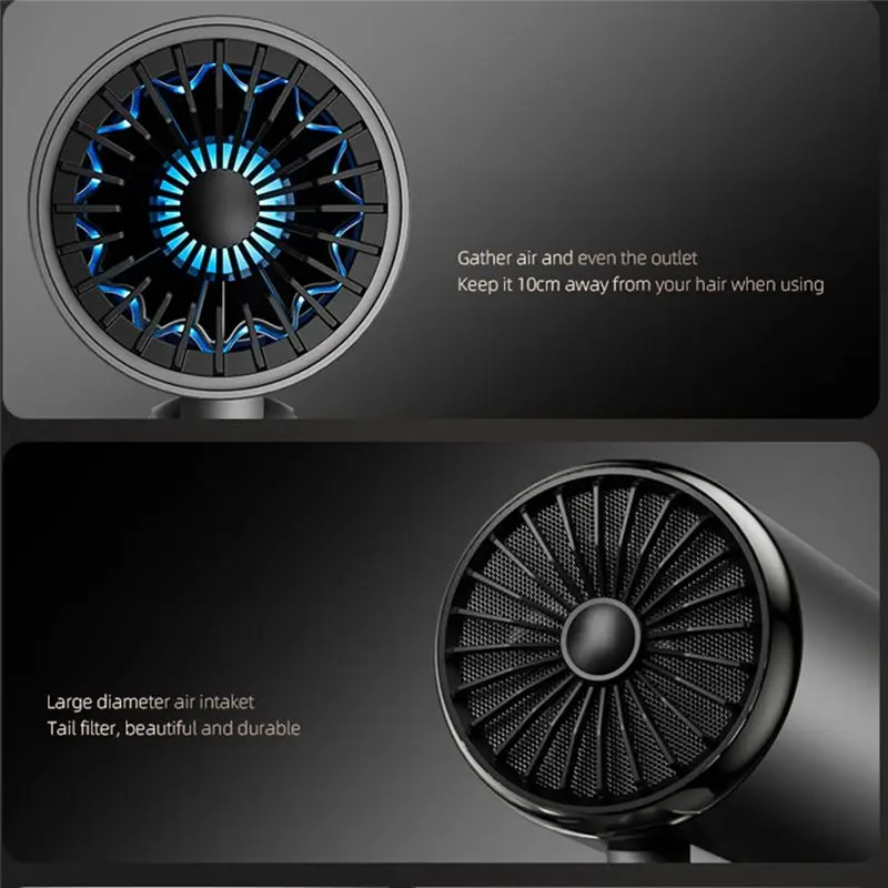 Promotion!EU Plug 2000W High Power Foldable Professional Portable Hair Dryer Quick Dry Negative For Home Travel Hair Care Wh