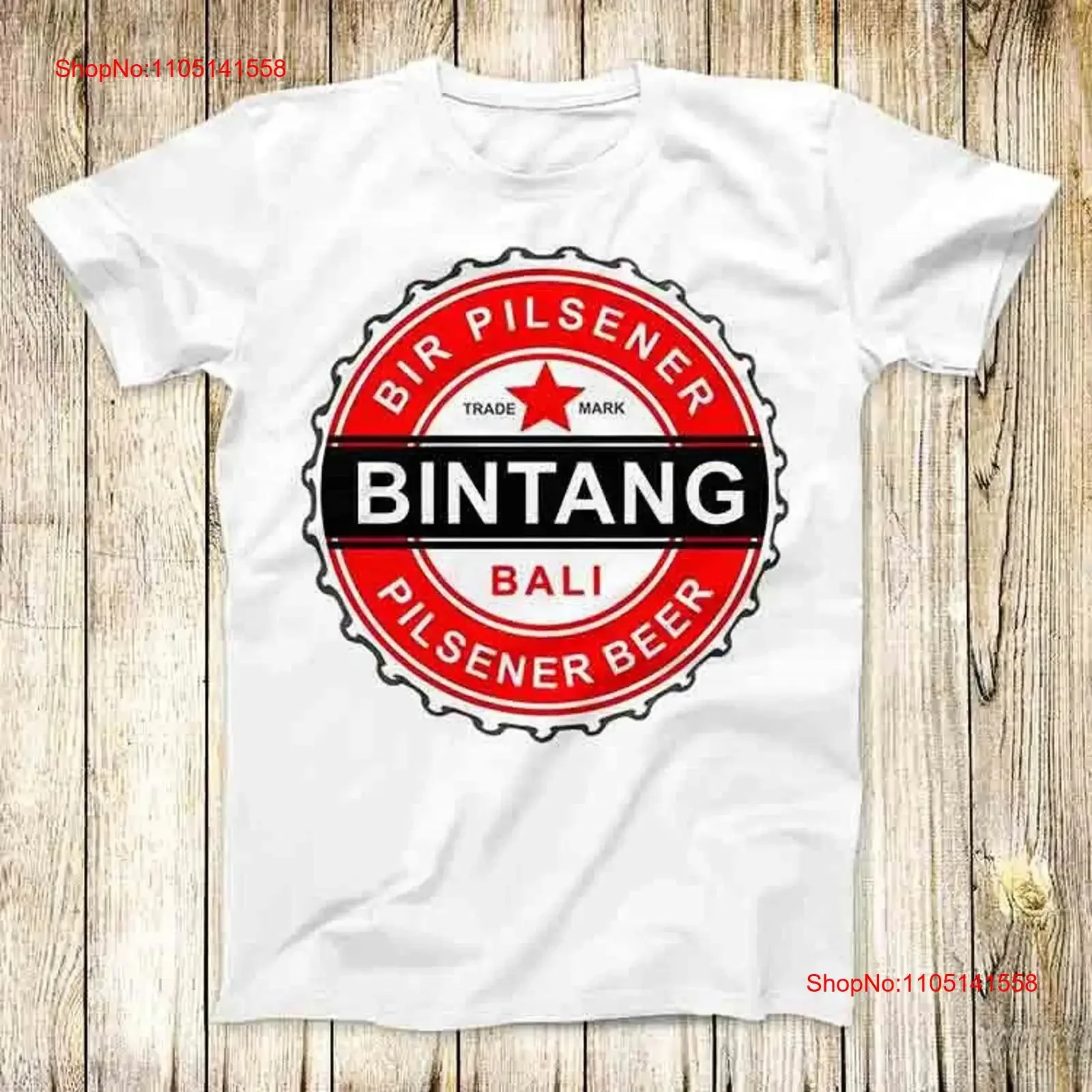 Bintang Pilsener cerveza Bali camiseta Meme Top 3757 vintage lavado ligeramente versátil transpirable Top para uso diario elegante
