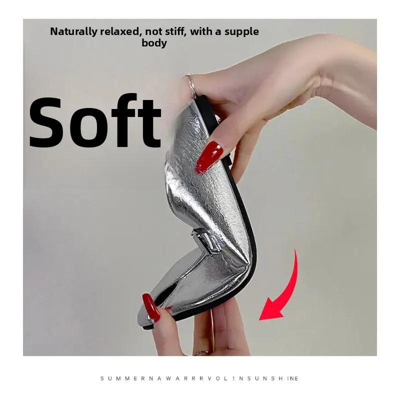 

Women Slippers 2026 New Square Toe Elegant Sandals Women Summer Luxury Designer Shoes Comfortable Slip on Slippers Slides Women