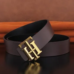 Hoge Kwaliteit Brief Riem Voor Mannen Glijden Gesp B Riemen Heren Merk Echt Lederen Designer Balck Tailleband Man Casual Ceinture