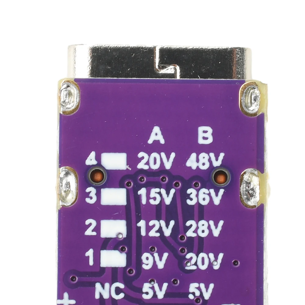 Type-C PD3.0 PD3.1 QC3.0 شرك وحدة شحن سريع تيار مستمر 5 فولت/9 فولت/12 فولت/15 فولت/20 فولت الجهد الزناد PD إلى تيار مستمر وحدة شحن سريع #6