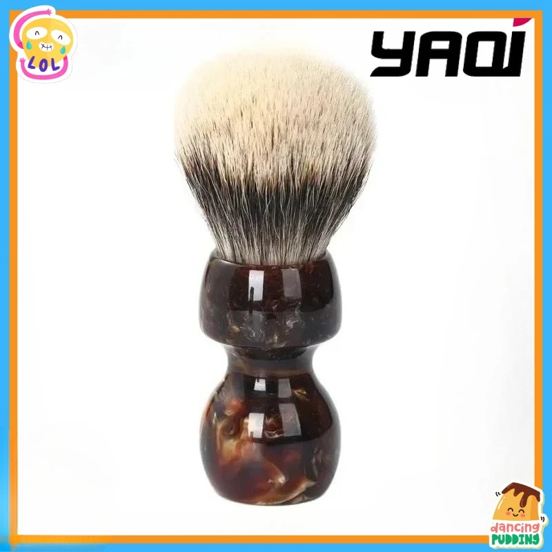2026-yaqi-pinceaux-de-rasage-humide-yaqi-caramel-26mm-pinceau-de-rasage-pour-hommes-en-poils-de-blaireau-a-deux-bandes