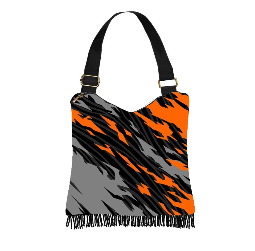 

Women'S Handbag Canvas Crossbody Bag Animal Texture Pattern Leopard Print Zebra-Stripe Custom Single-Shoulder Bag Art Pattern