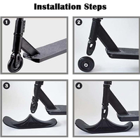 1 Pair Scooter Sled Ski Sleigh Sled Ski Board Snow Sledge Board Set Ski Scooter for Kids Outdoor Accessories
