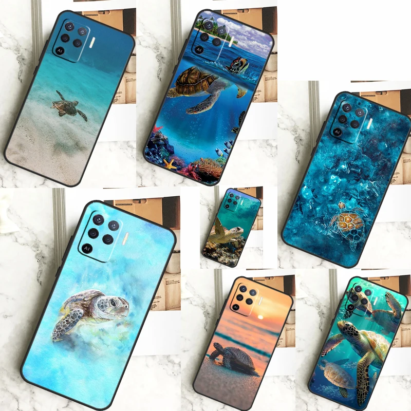 Ocean Sea Turtle For OPPO A58 A78 A98 A54 A74 A94 A16 A76 A96 A5 A9 A52 A72 A79 A53S A15 A17 A57 A77 Case