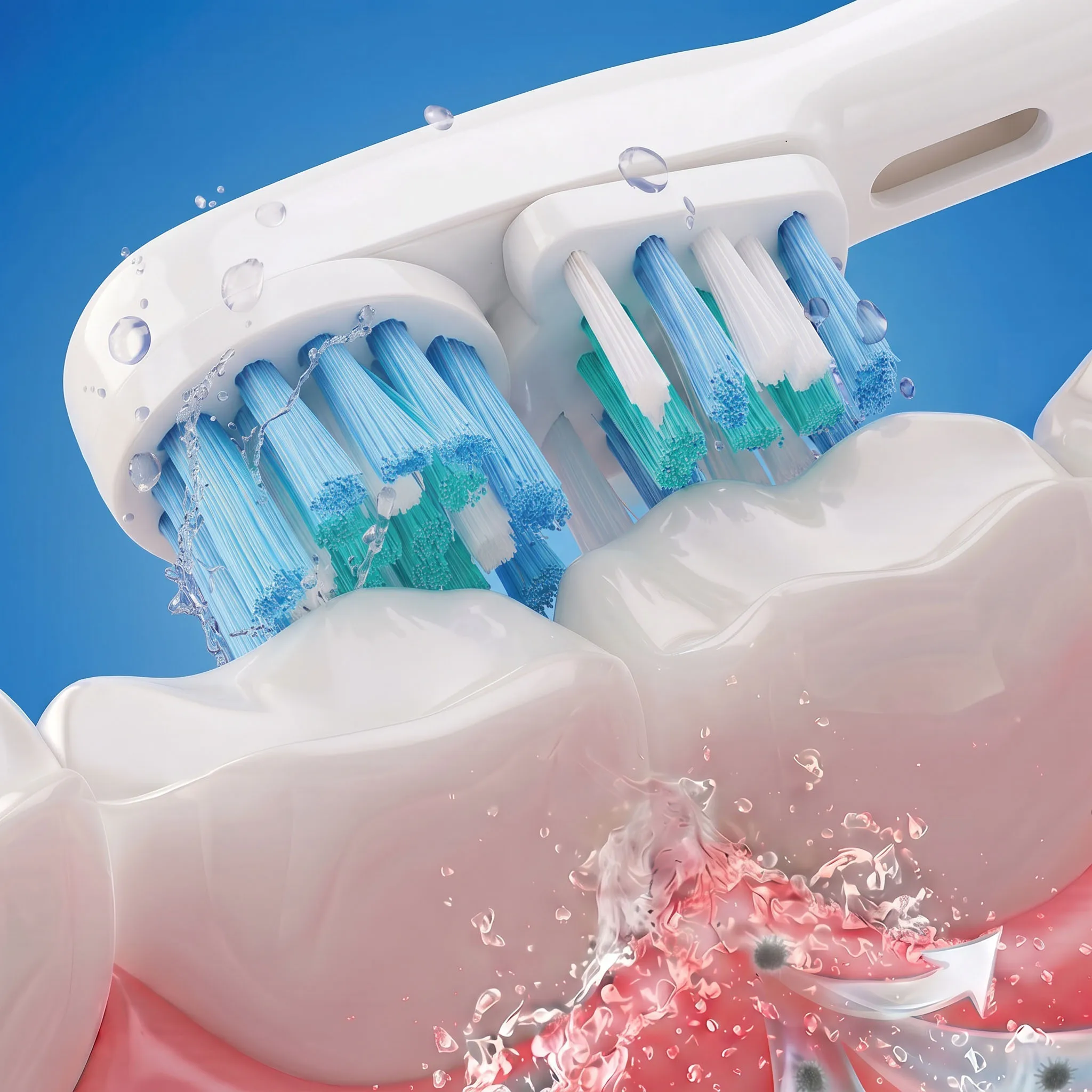 4/8/12/16Pcs Replacement Brush Heads for Oral Dual Clean Fit Pro 1000 2000 3000 4/5/6/7 8000 9000 -B Vitality Adult