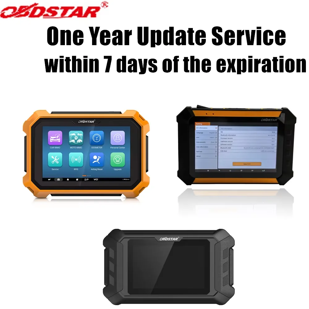 One Year Update Service for OBDSTAR X300 DP PLUS A B C/X300 MINI Without Device  within 7 days of the expiration