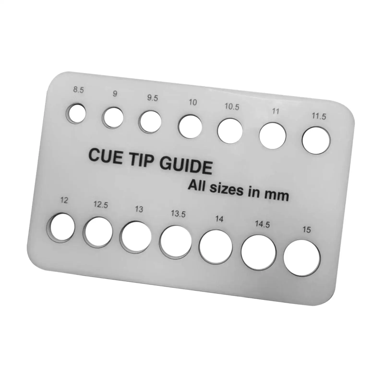 

Cue Tip Gauge Practical Professional Lightweight Compact Billiard Supplies Birthday Gift Measure Pool Cue Tip Size Checker