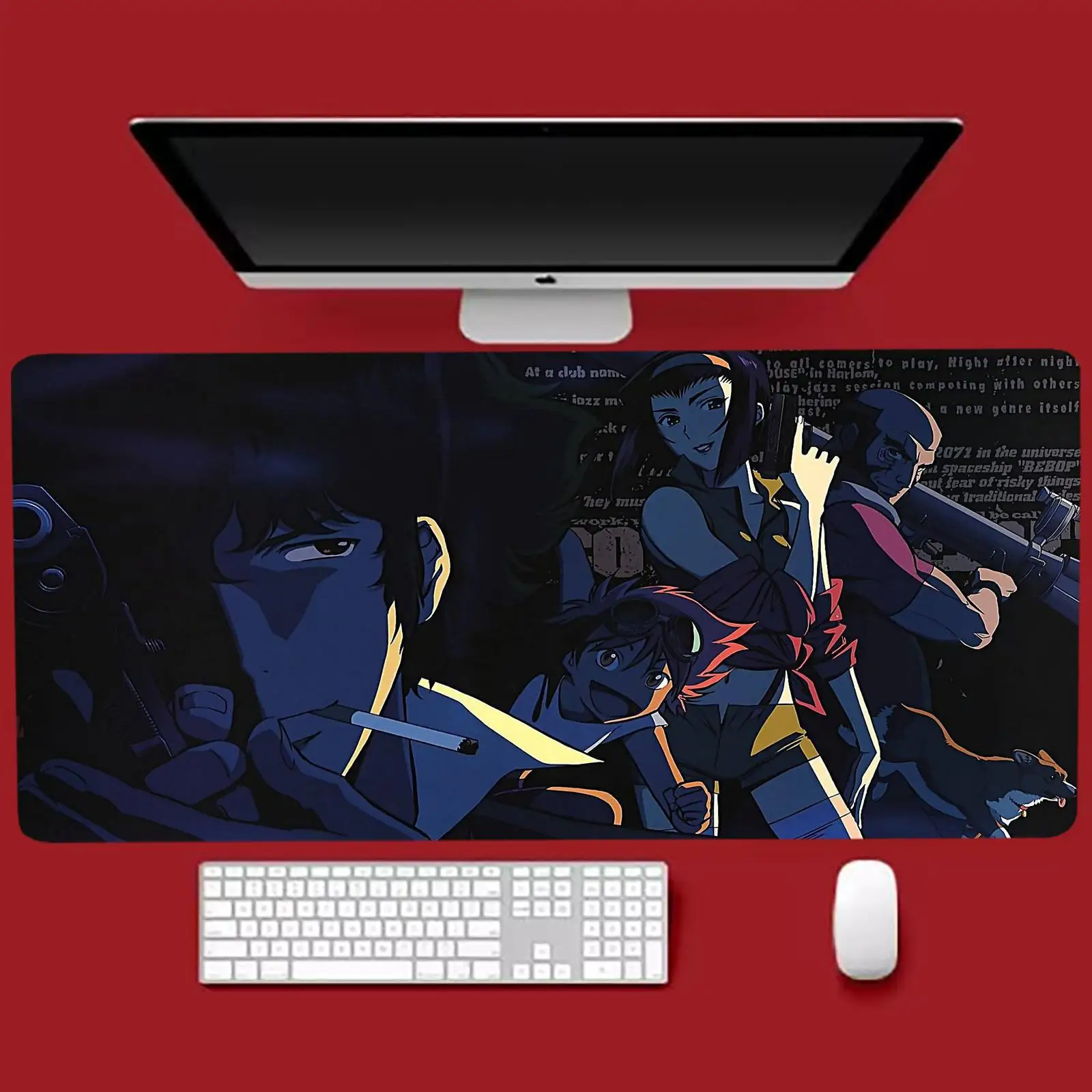 C-Cowboy Bebop New Computer Home Mousepad XXL Desk Mats Natural Rubber Office Anti Slip Gaming Accessories pad