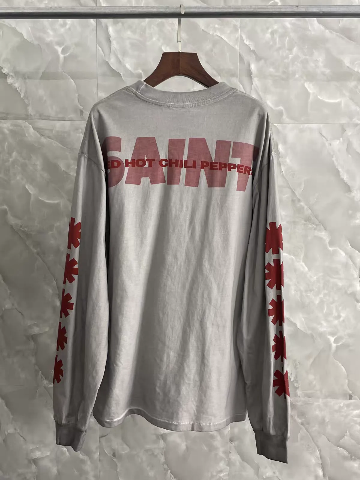SAINT RED HOT CHILI PEPPERS RHCP T Shirt Men Women Long Sleeves Tee Tops T-Shirt
