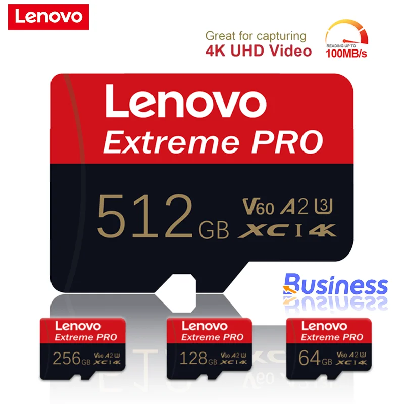 Lenovo High Endurance Micro SD Card U3 4K Video 512GB 64GB 128GB 256GB TF Memory Card for Dash Cam And Home Video Monitoring