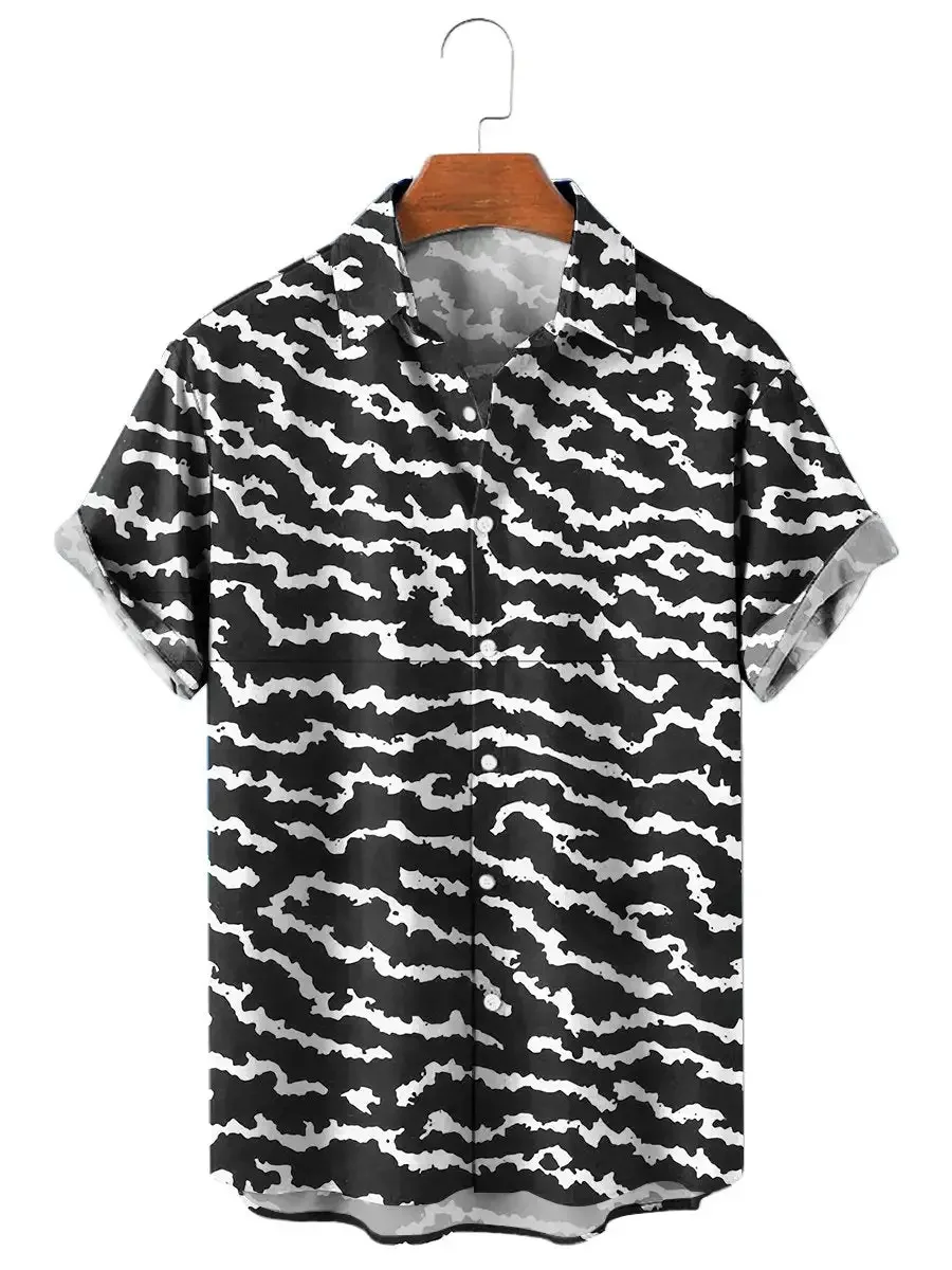 

NEW Men's Demon Slayer Check Casual Short Sleeve Shirt Anime Shirt Short Sleeve 3D Printed Hawaiian Casual Blouse Tops Clothing