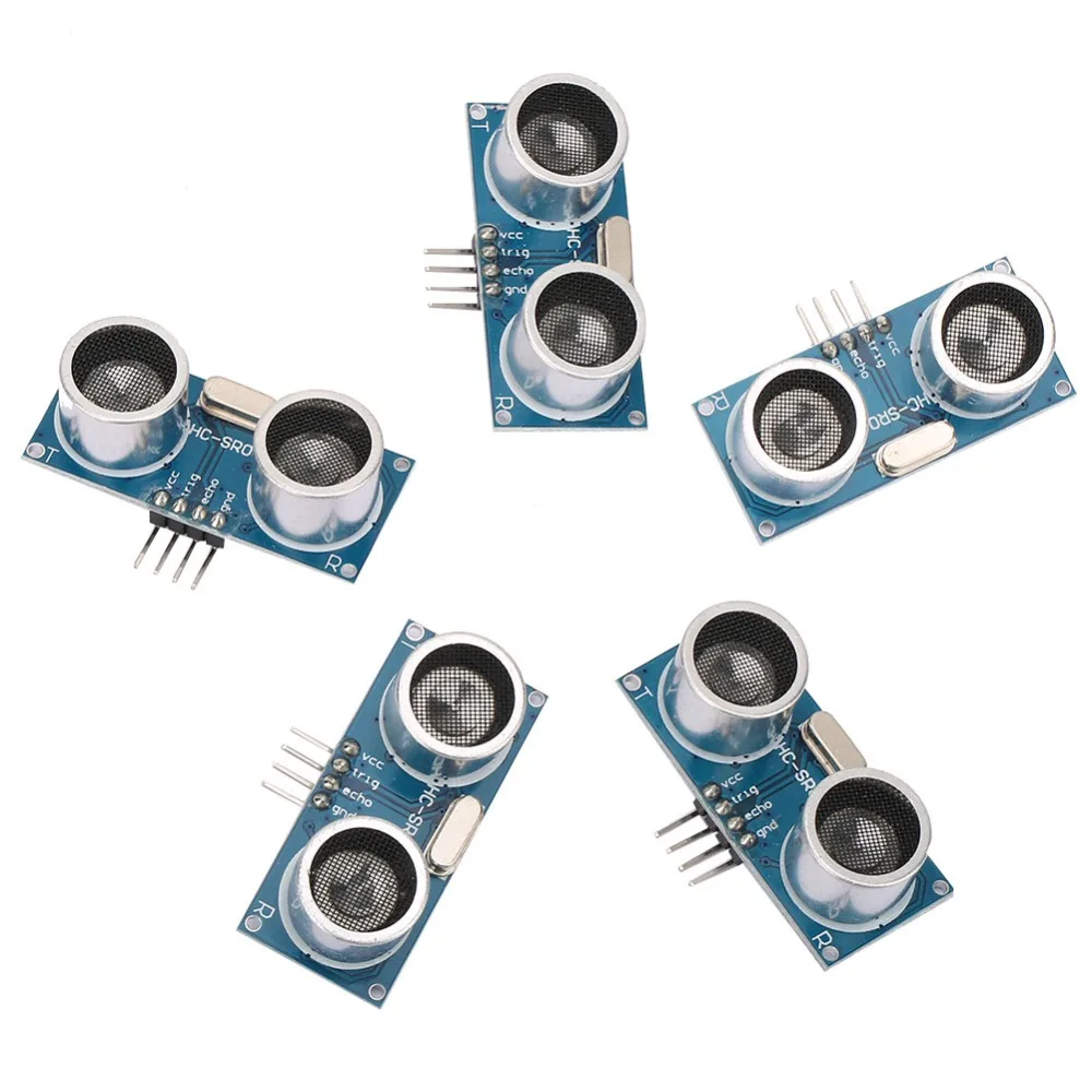 5 PCS HC-SR04 Ultrasonic Ranging Module 5V High Precision Distance Measurement Sensor Stable Super Close Blind Zone