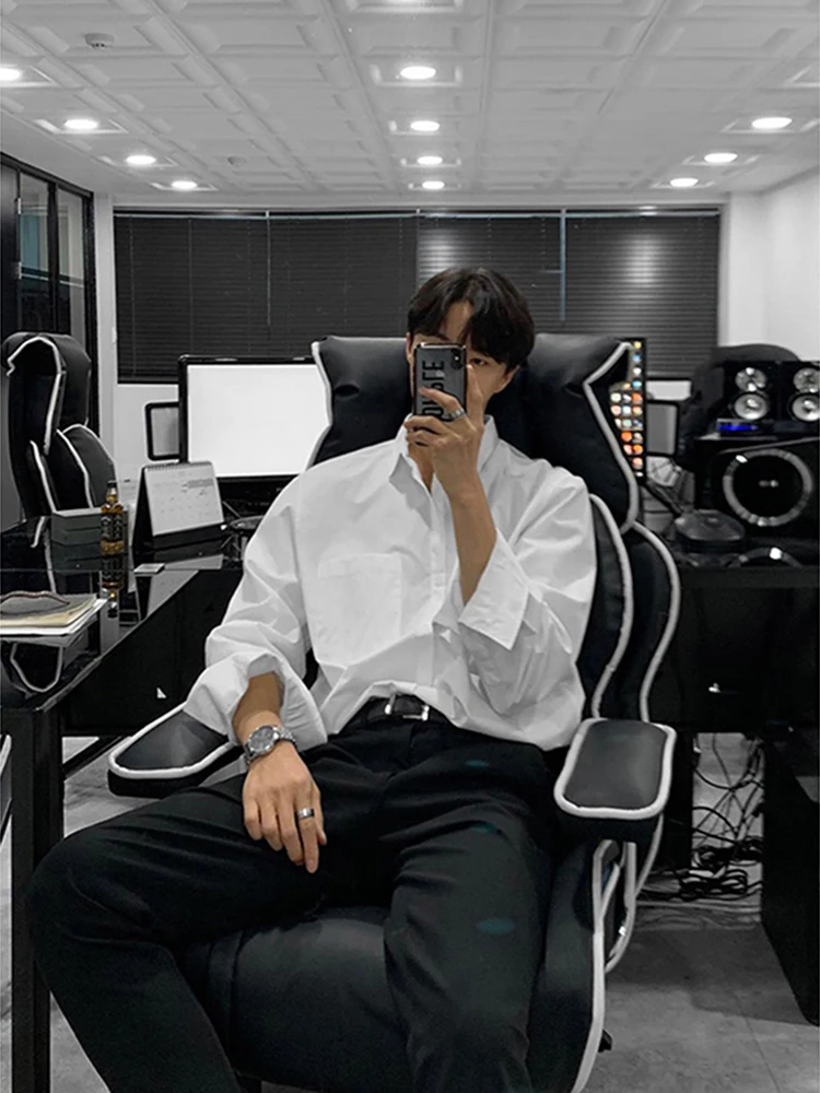 

Mature Stable Men's White irt Thin Summer Profional Cleanfit Outerwear Polyester Fiber Breathable ort Sve round Ne