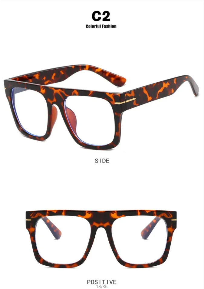 Luxuriöse Marken-Design-Lesebrille mit großem Rahmen und quadratischer Form für Männer und Frauen, klassische Business-Lesebrille mit Blaulichtfilter HS – Detail 10