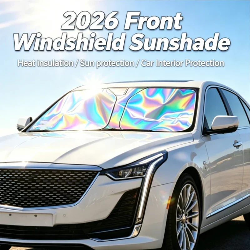 UV Refletive Car Windshield Sun Shade Cover Foldable Front Window Heat-Isolation Sunshade Curtain Sun Protection Cover