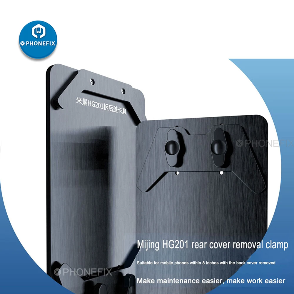 MiJing HG201 Adjustable Fixed Fixture Rear Back Cover Glass Removal Repair Holder for iPhone iPad Samsung Repair Separating Tool