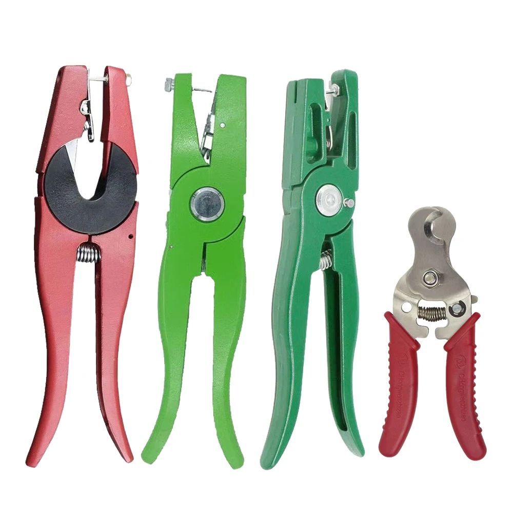 1Pcs Ear Tag Clamp & Cutter Pliers Tag Applicators Farm Animal Metal Ear Thorn Tongs Swine Cow Sheep Rabbit Identification Tool