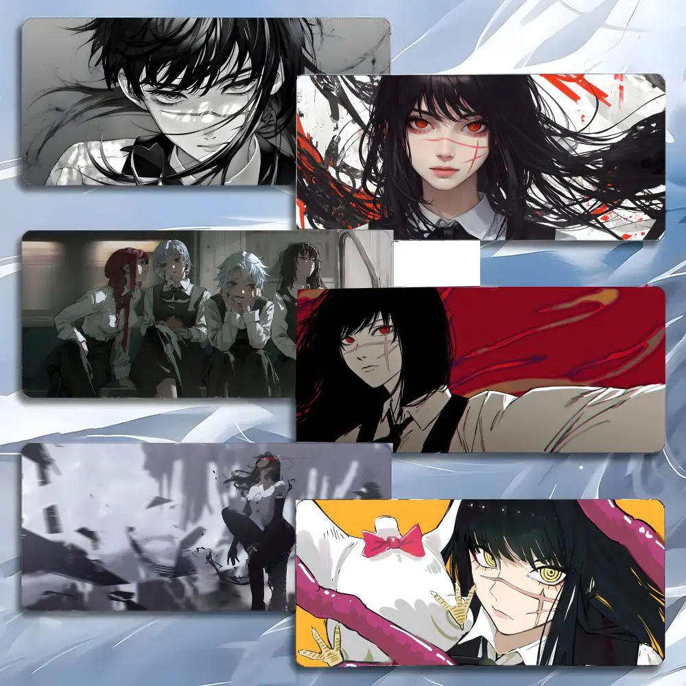

anime dark C-Chainsaw Man Mouse Pad Mousepad Large Gaming LockEdge Thickened PC Table Desk Mat