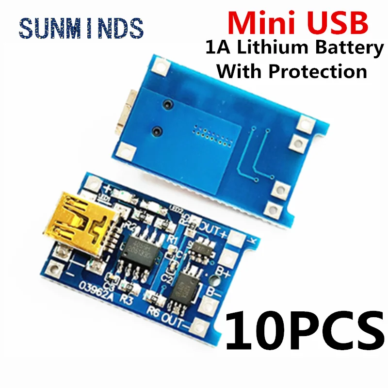 5-20pcs Type-c Micro Mini USB 5V 1A 18650 TP4056 Lithium Battery Charger Module Charging Board With Protection Dual Functions