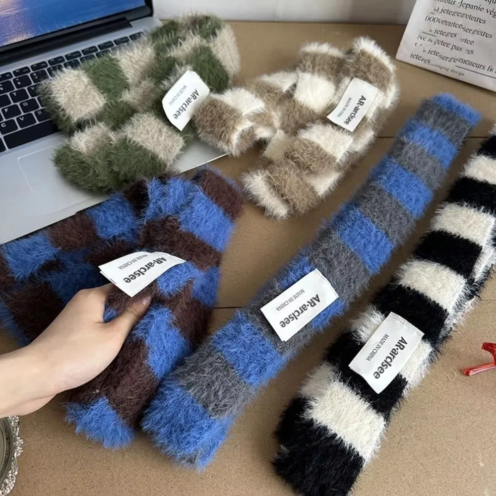 

Clothing Accessories Y2 Striped Scarf Knitted Wool Warm Sausage Thin Scarf Soft Neck Scarves Autumn Winter