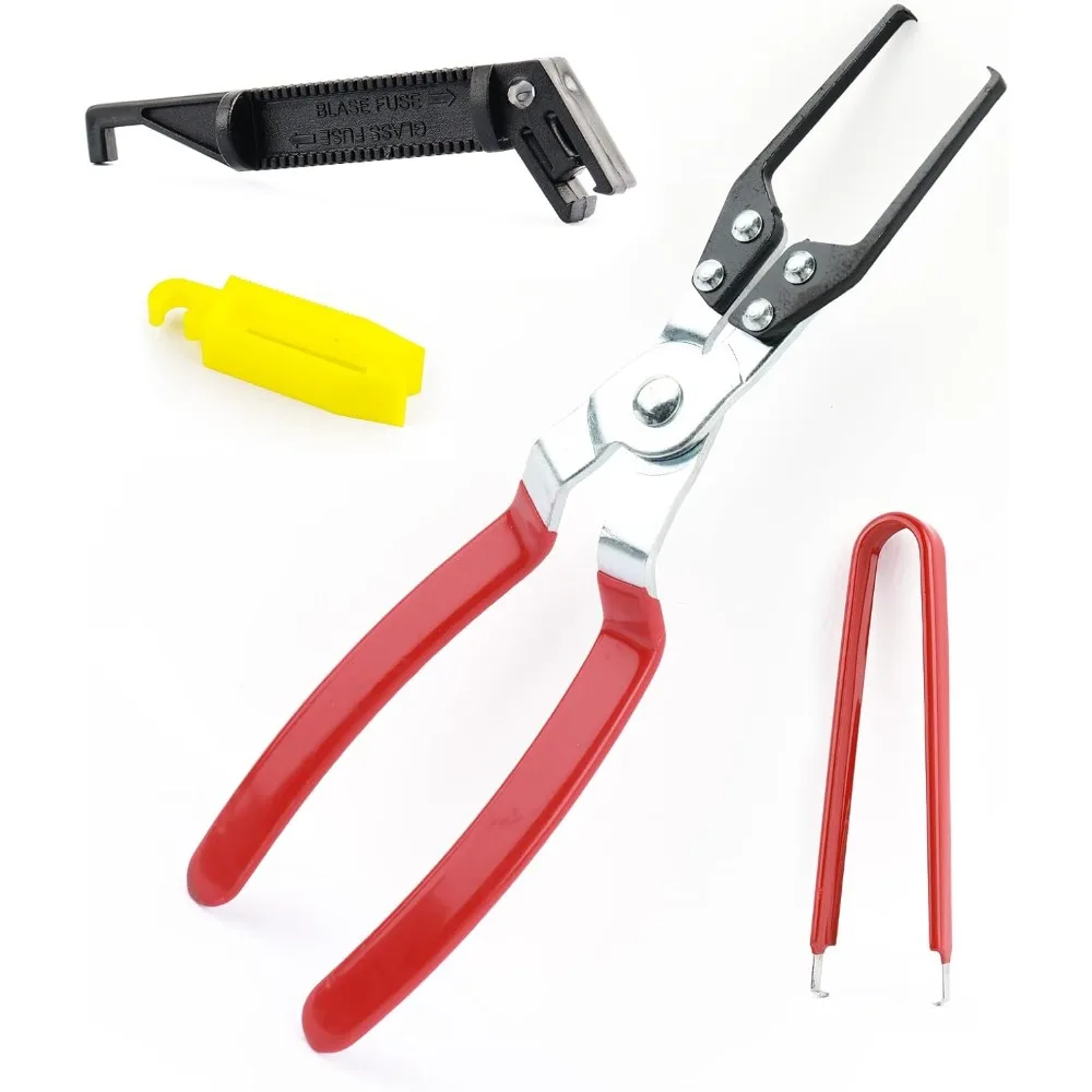 

4 шт., набор инструментов для снятия предохранителей и плоскогубцев для снятия предохранителей, нескользящий инструмент для снятия предохранителей для автомобиля, чтобы заменить предохранители и реле в Compac