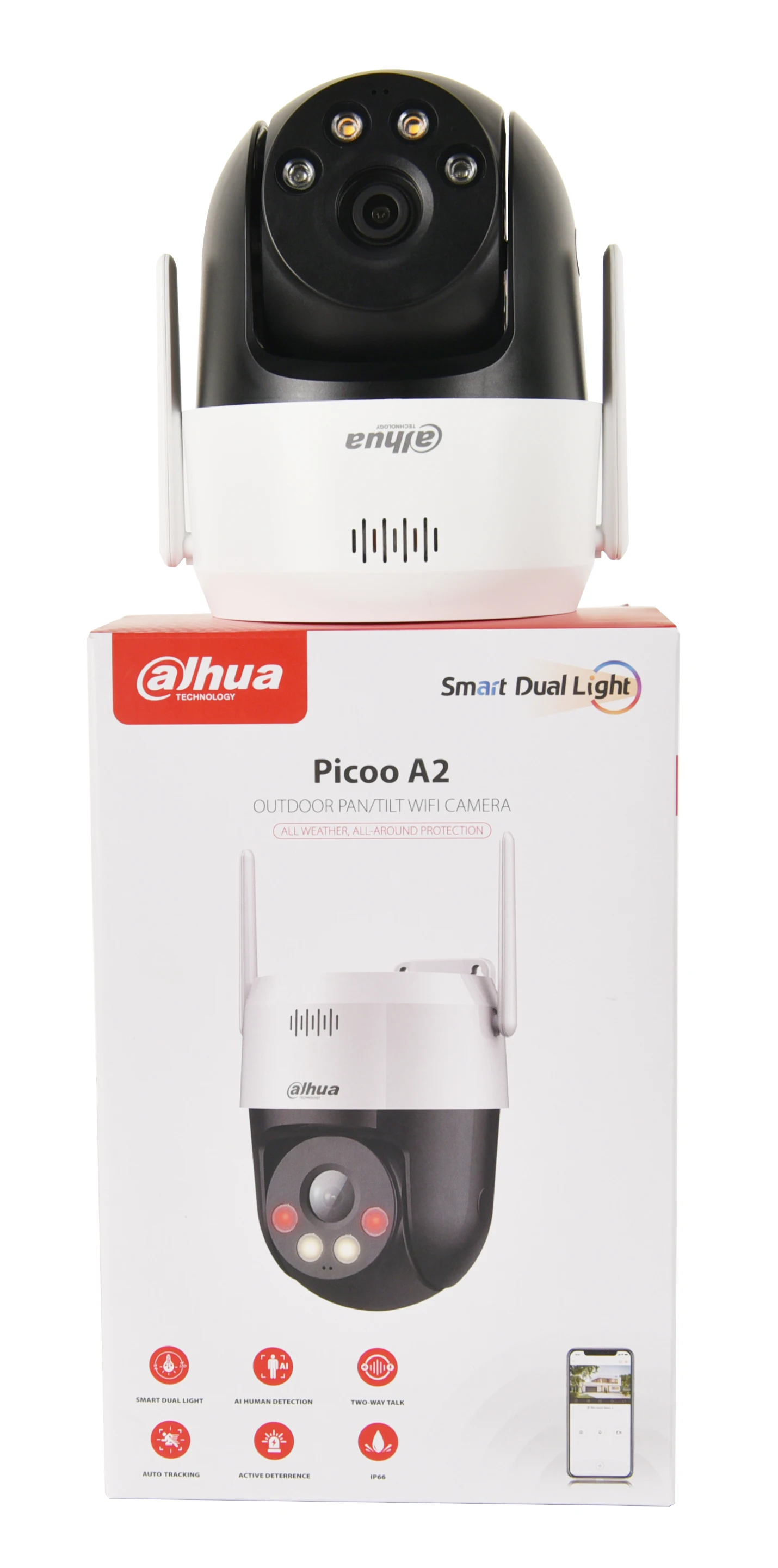 Original Dahua P5AE-PV 5MP WIFI Outdoor PT IP Camera Smart Dual Iight Active Defense Two-way Talk SD Card Slot Outdoor Camera
