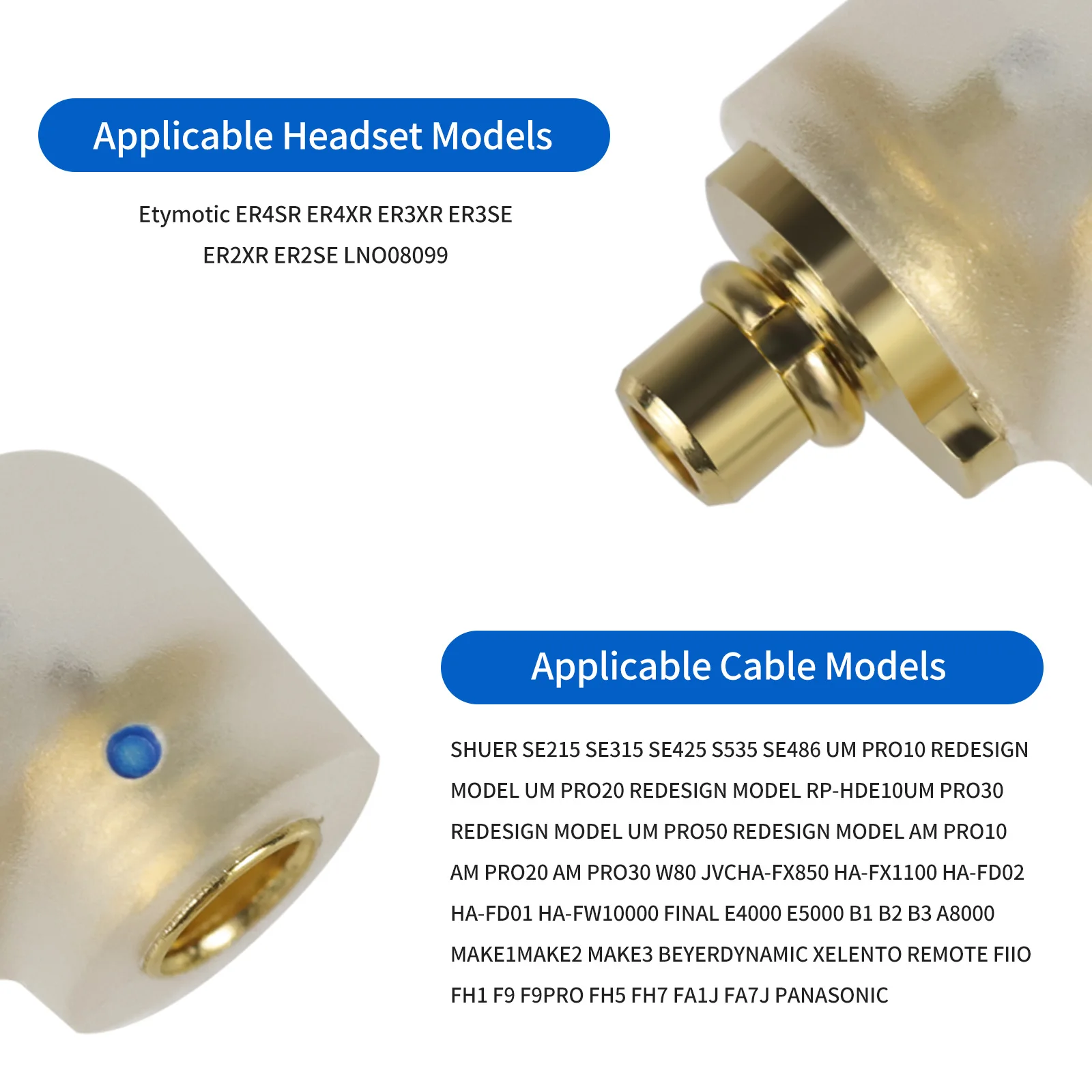 Разъем для наушников okscc MMCX, кабель подключен к Etymotic ER4 ER4SR ER4XR ER3XR ER3SE ER2XR ER2SE, адаптер аудиоразъема для наушников