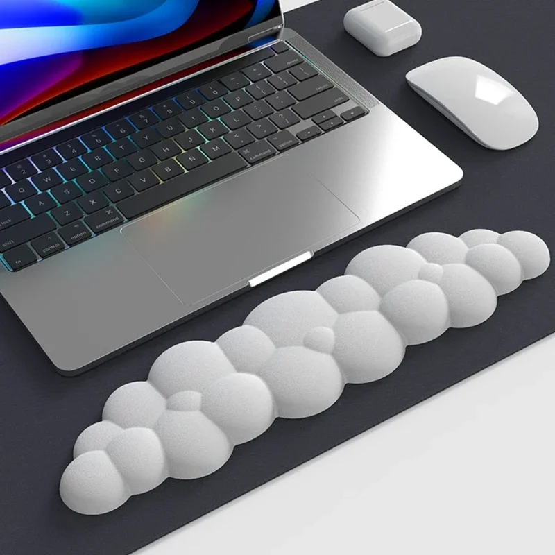 Cojín para reposamanos CLOUD, alfombrilla soporte para reposamuñecas para teclado y ratón juegos