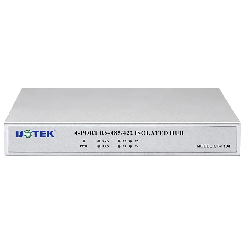 Hot sales Industrial RS-485 RS-422 to RS485 RS422 4 Ports Hub with Optoelectronic Isolation Half Duplex UT-1304