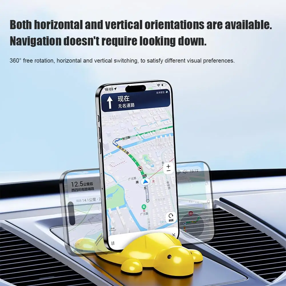 Car Mount Turtle Shape Non Slip Stand Car Phone Holders For Family Friends Men Women Travel Driving Automotive Vehicle S4N2
