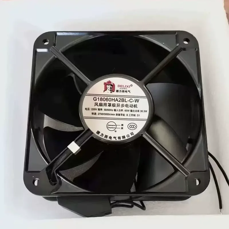 For New Delixi G18060HA2BL 220V 18CM Cabinet Charging Inverter Cooling Fan