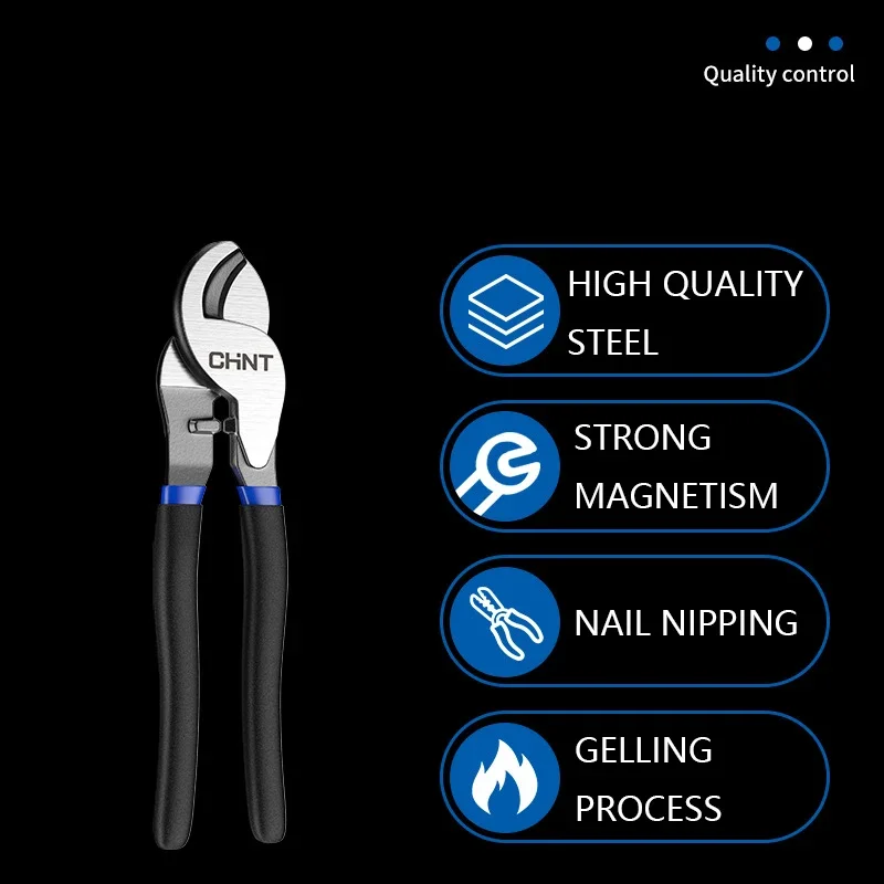 Chint Cable Cutting Wire Scissors Stripping Pliers 6/8/10 Inch Stranding Pliers Manual Cutting Electrician Special Wire Breakers