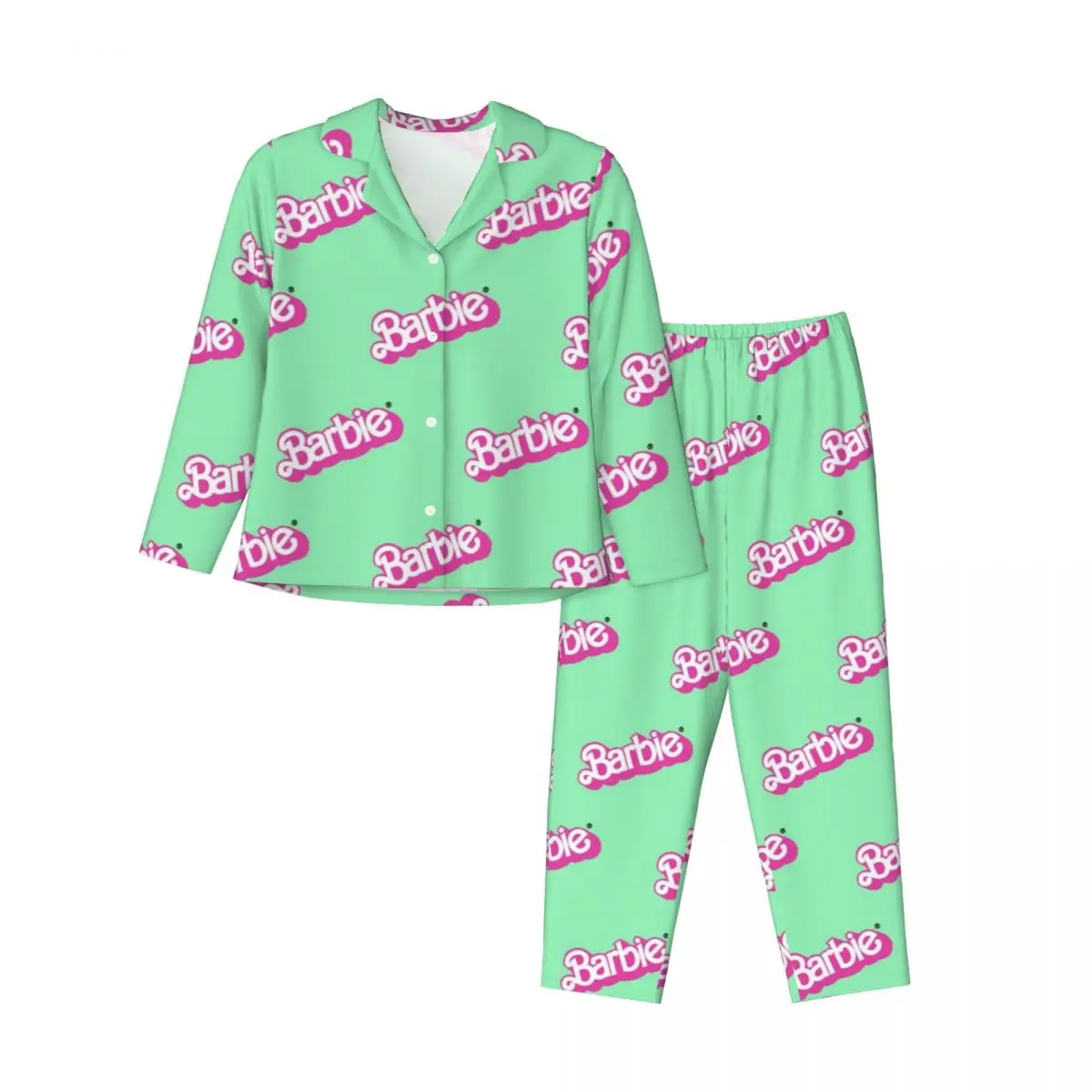 

Barbie Women Pajamas 2 Pieces Set Loungewear pyjama pour femme