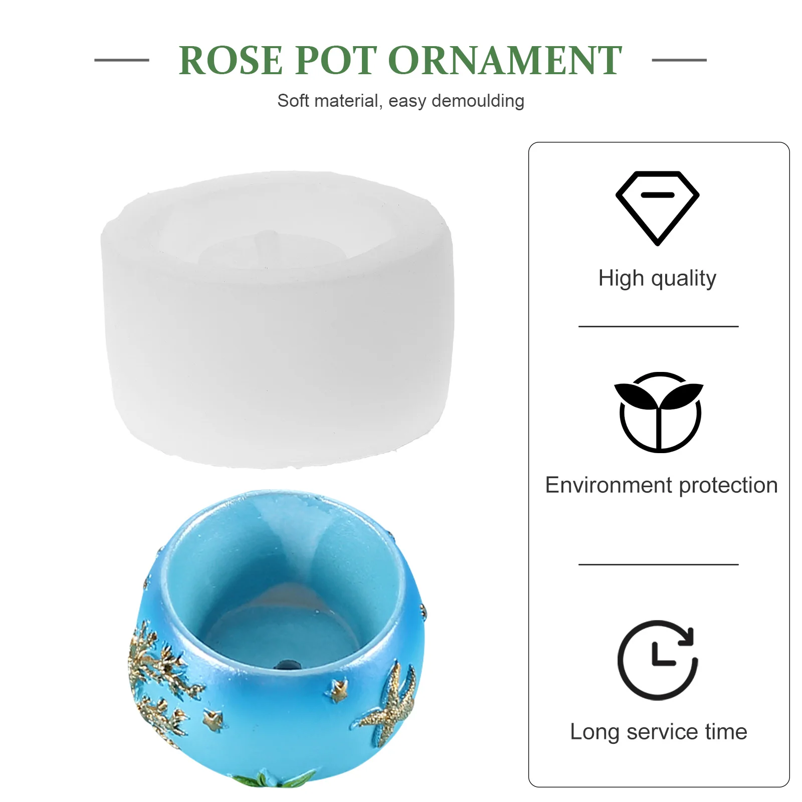 

Mold Silicone Plant Pot DIY Craft Tray Pots Indoor Silica Gel Flowerpot Casting Mould Succulent Planters