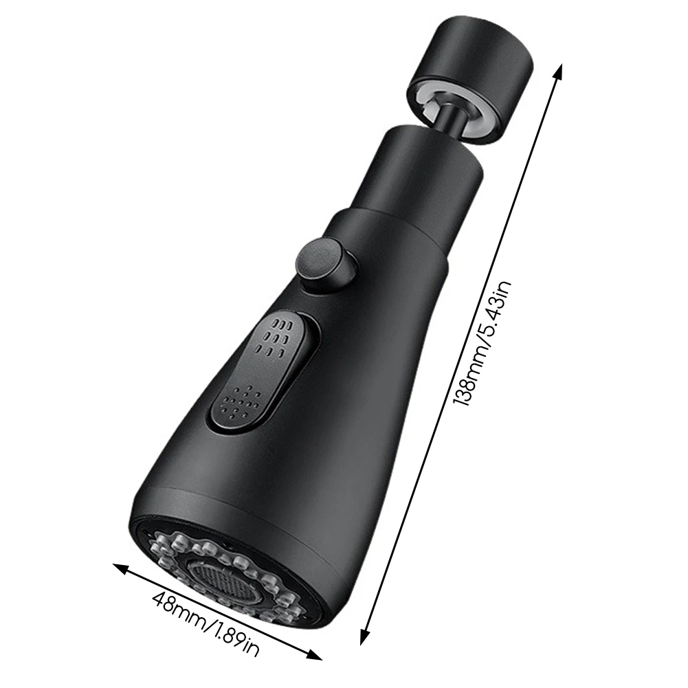 3 In1 المطبخ استبدال صنبور فوهة البخاخ ABS دائم مياه الحنفية حوض المياه بالوعة رشاش دش رئيس اكسسوارات المطبخ