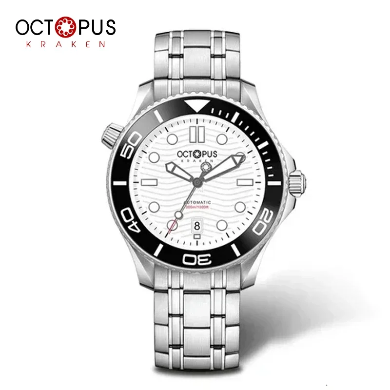 Octopus Kraken Sea Ghost Watch For Men PT5000 Movement Automatic BGW-9 Luminous Sapphire Crystal 300M Waterproof Dive Wristwatch