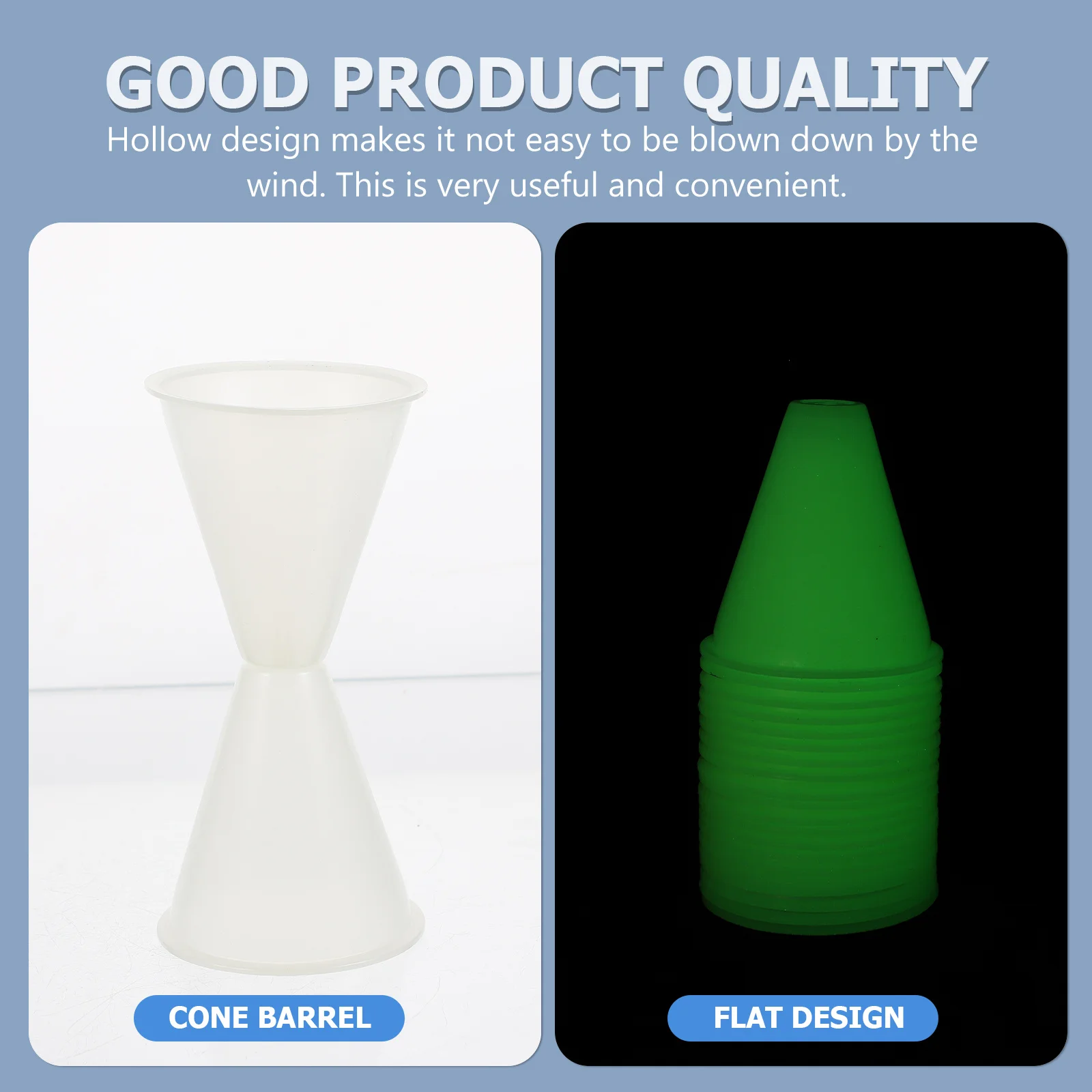 

1 комплект, универсальные маркерные конусы для катания на коньках, светящийся ветрозащитный тренировочный инструмент для практики катания на роликовых коньках в помещении на открытом воздухе