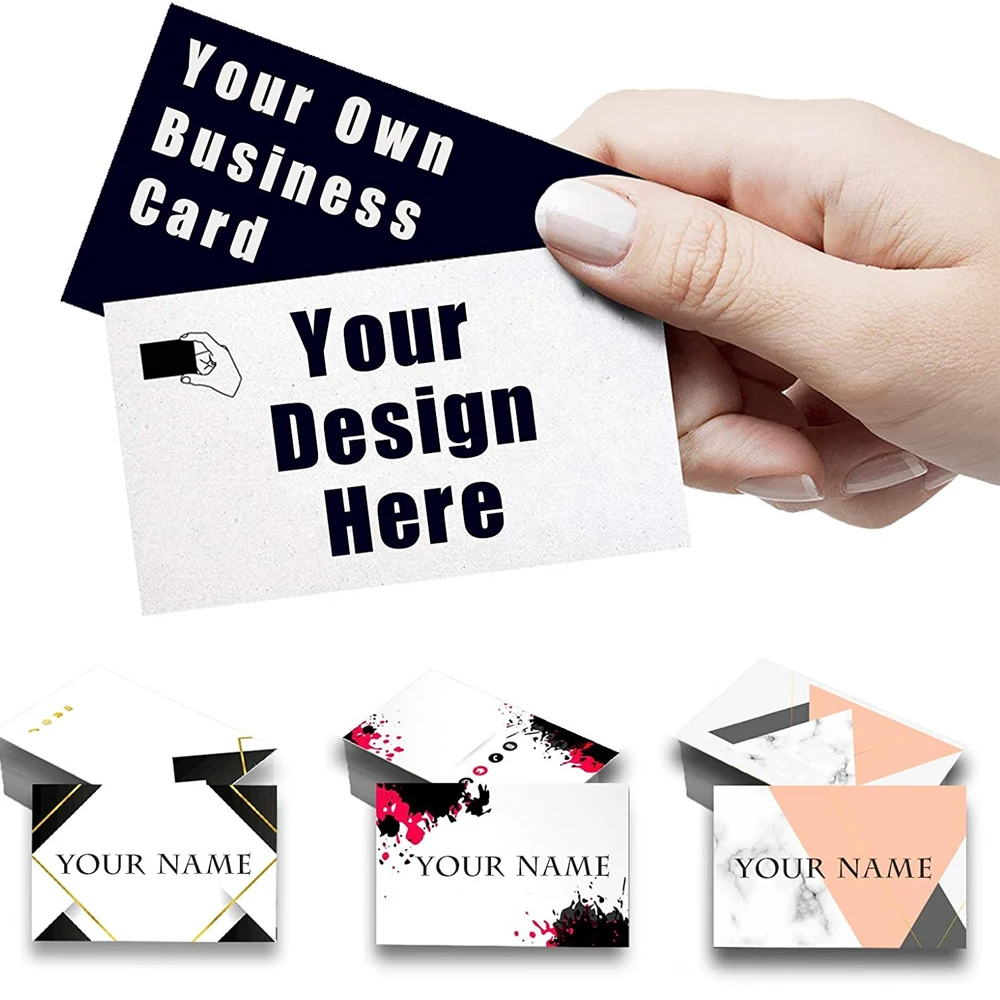 Custom Cards 300g Paper Thank You Cards Customize Double Sides Full-color Postcards for Small Business Wedding Festival Party