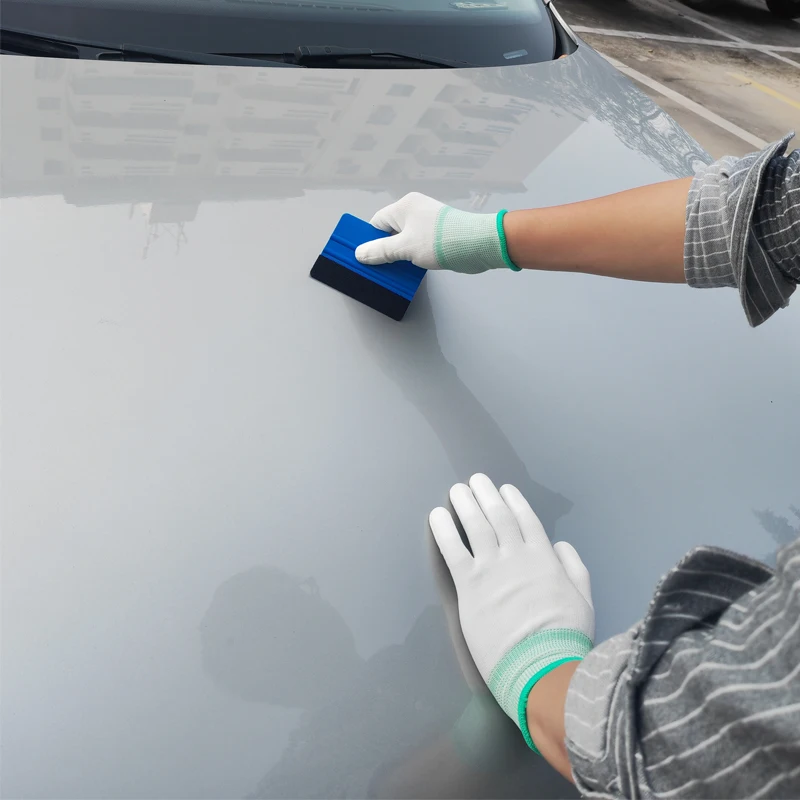 Guantes antiestáticos recubiertos de PU con punta de dedo, protectores de trabajo industriales, antideslizantes, película de tinte para ventana de coche, guante de instalación