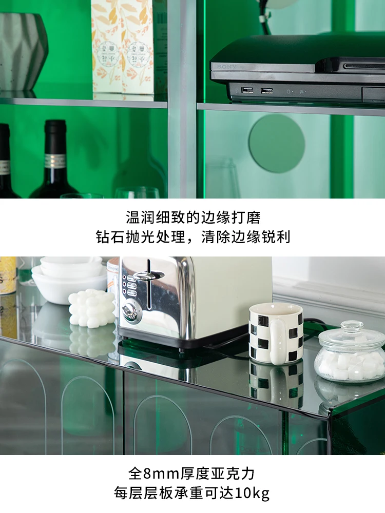 Sideboard Cabinet Simple Home Locker Acrylic Wall Tea Cabinet Storage Cabinet