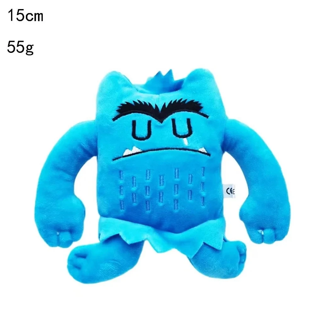 6pcs/set 6 Colors Kawaii The Color Monster Plush Doll Children Monster Color Emotion Plushie Stuffed Toy For Kids Birthday Gifts