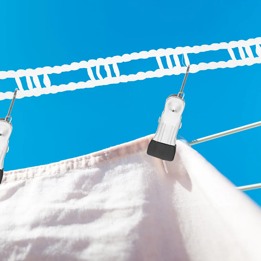 

2 Pcs Windproof Clothesline Portable Washing Laundry Rope Garment Outdoor Clothing Travel