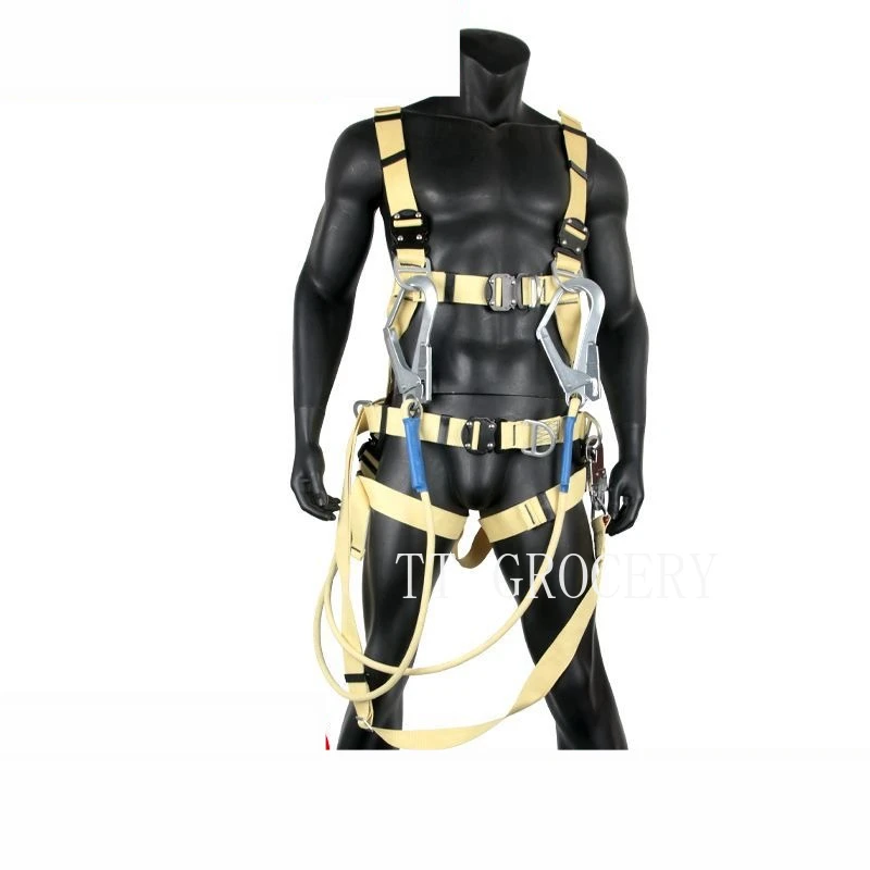 Aramid Safety Harness 5-Point Welding Safety Belt Fire Rescue Fall Protection High Temperature Resistant & Fire Retardant