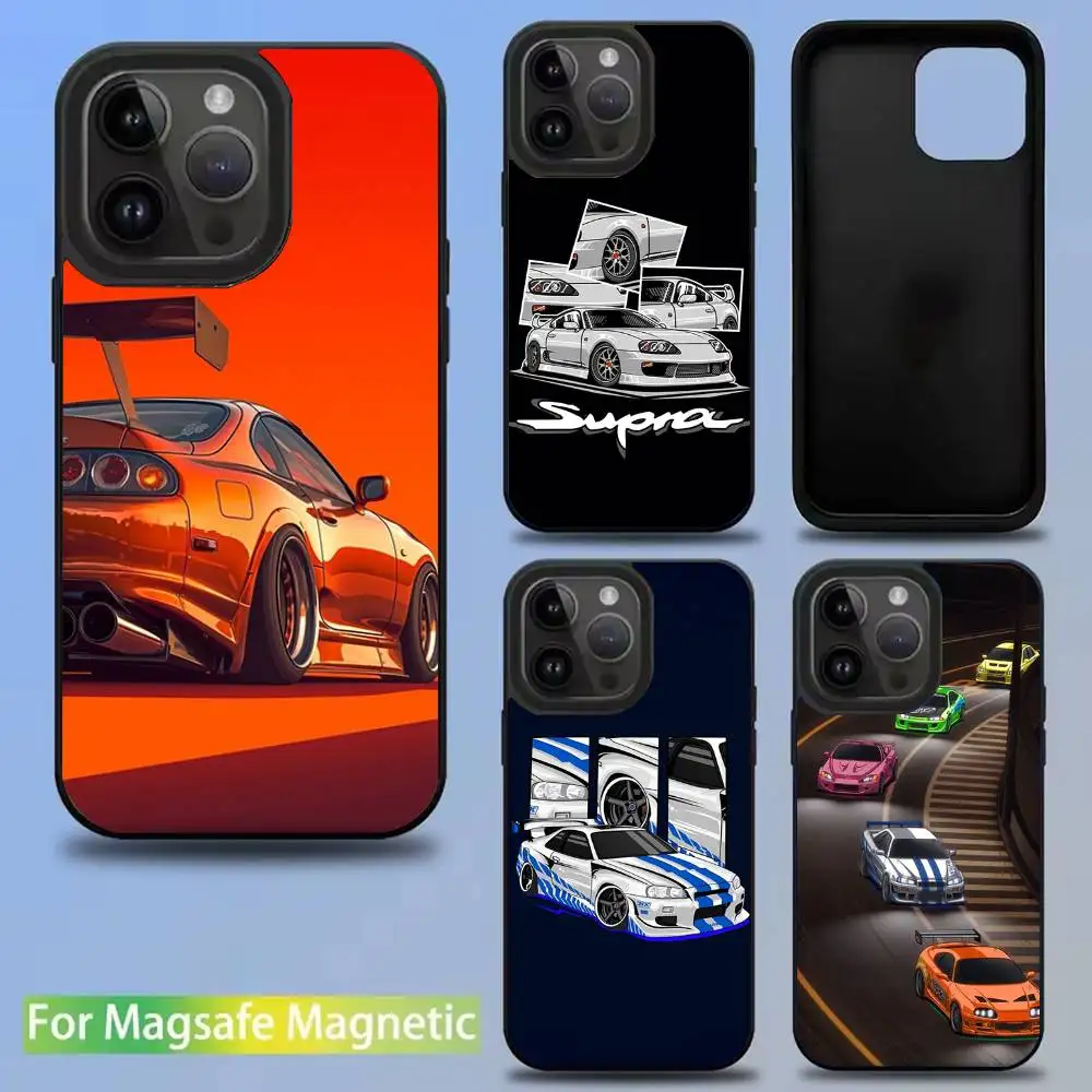 

Cars of F-Fast and F-Furious Phone Case For iPhone 16,15,14,13,12,11,Pro,Max,Plus,Mini,SE New Magsafe Magnetic Wireless Charging