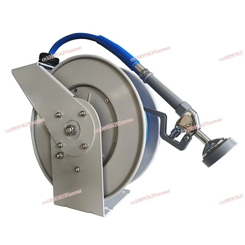 Commercial Wall Mounted Kitchen Faucet 10/15M Retractable High Pressure Floor Washing Flushing Spray Gun