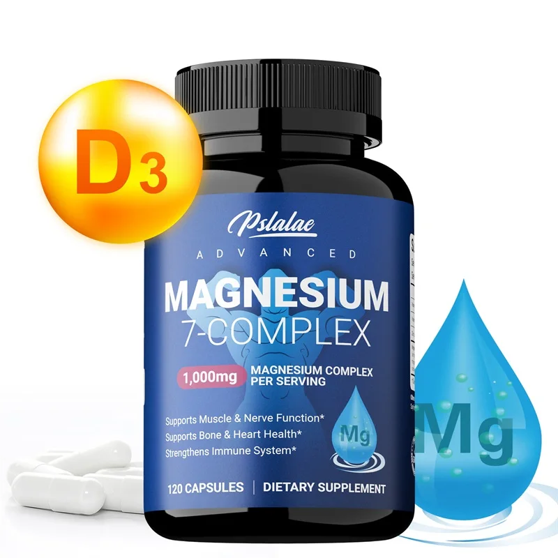 Magnesium 7-Complex - Memory, Bone & Promotes Brain , Sleep Support, Muscle Relaxation, Stress & Anxiety Relief